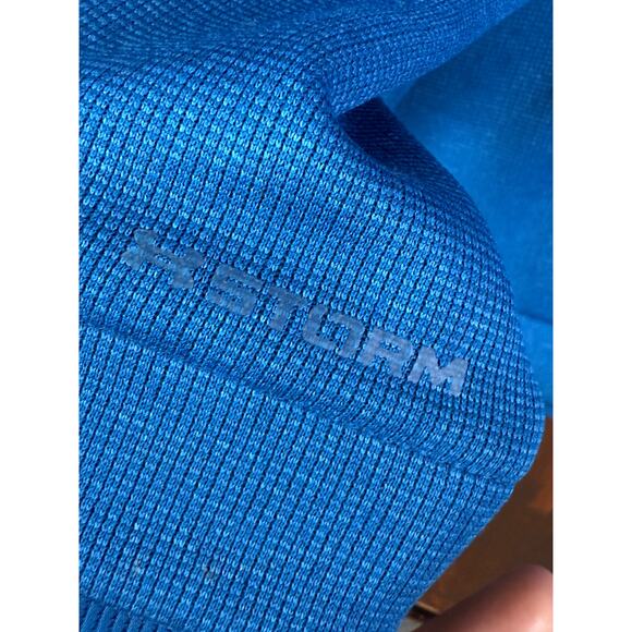 Under Armour UA Golf Storm Pullover Lightweight Sweater Fleece Blue Mens Large - Picture 3 of 9